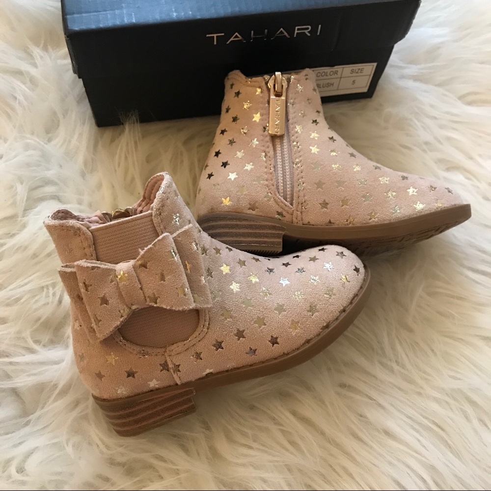 Baby Tahari Star & Bow Booties 5 - Picture 4 of 10